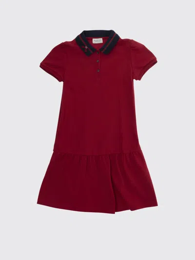 Gucci Dress Kids In Brown