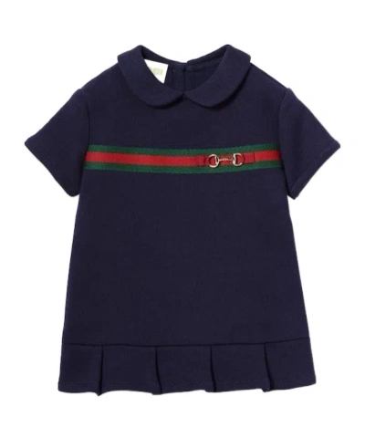 Gucci Dress With Web In Black