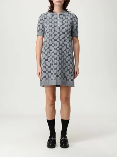GUCCI GUCCI DRESS WOMAN GREY