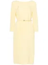Gucci Gg Cady Midi Dress In Yellow