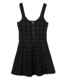 Gucci Black Wool And Jacquard Dress
