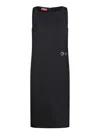 Gucci Horsebit Midi Dress In Black