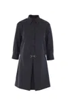 Gucci Womens Horsebit Long-sleeves Wool Mini Dress Ardesia Grey In Black