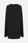 Gucci Mini Abito In Lana Nera Donna In Black