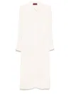Gucci Waist Belted Midi Dress With Detachable Belt In White