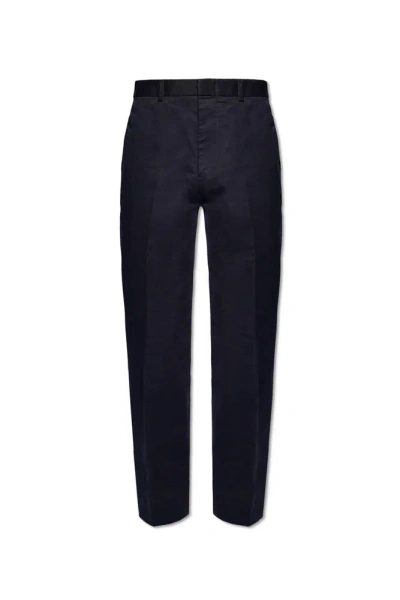 Gucci Drill Chino Trousers In Navy