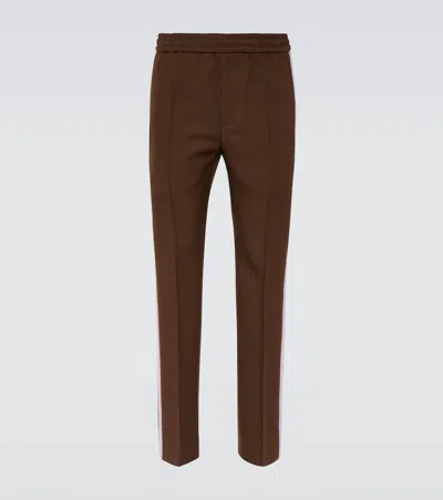 Gucci Drill Slim Pants In Brown