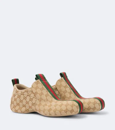 Gucci Drip Gg Canvas Sneakers In Neutral