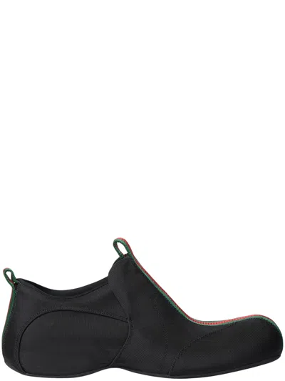 Gucci Drip Sneaker In Black Nylon With Web Stripe And Reinforced Toe