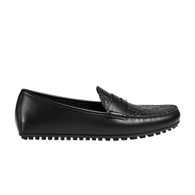 Pre-owned Gucci Driver 'black Debossed'