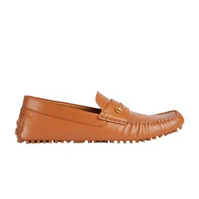Pre-owned Gucci Driver Loafer 'horsebit - Brown' | Men's Size 7