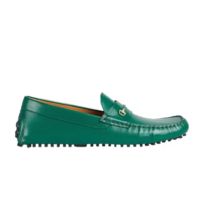 Pre-owned Gucci Driver Loafer 'horsebit - Green' | Men's Size 8.5