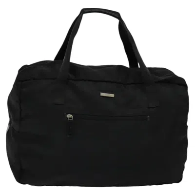 Pre-owned Gucci Duffle Black Canvas Tote Bag ()