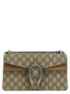 Gucci Dionysus Super Mini Printed Coated-canvas And Suede Shoulder Bag In Neutral