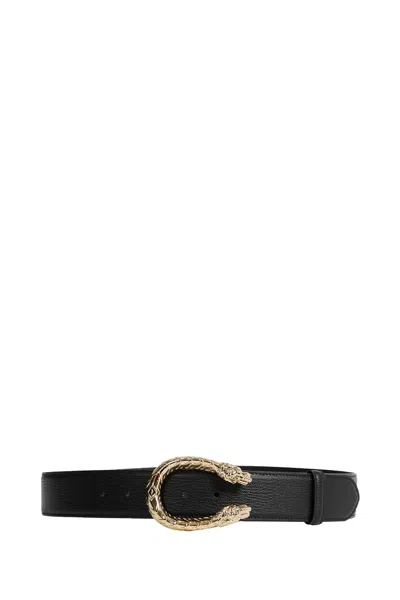Gucci Dyonisus Wide Belt In Black