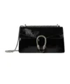 Gucci Dionysus Medium Patent Leather Shoulder Bag In Black