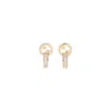 Gucci Blondie Intertwined Crystal Earrings In Gold