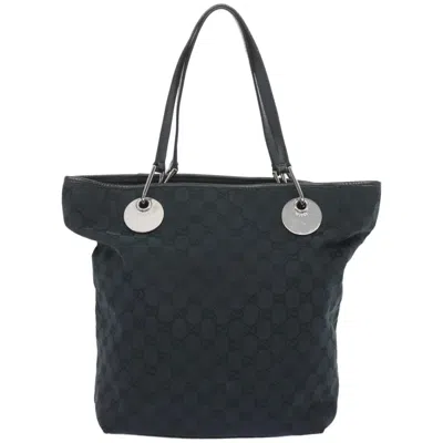 Gucci Eclipse Black Canvas Tote Bag ()