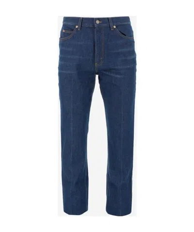 Gucci Eco-washed Organic Straight-leg Jeans In Blue