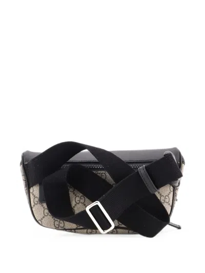 Pre-owned Gucci Eden Waist Bag Gg Coated Canvas Medium Belt Bag In Brown