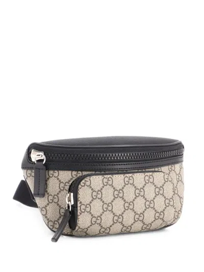 Pre-owned Gucci Eden Waist Bag Gg Coated Canvas Medium Belt Bag In Brown