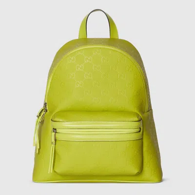 Gucci Edge Medium Backpack In Green