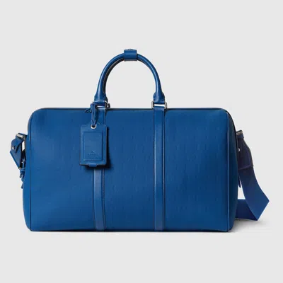 Gucci Edge Medium Duffle Bag In Blue