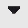 Gucci Elastane Swim Briefs With Print In Black