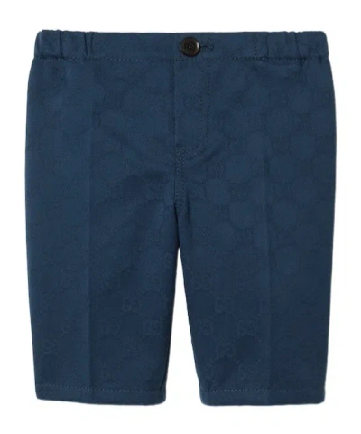 Gucci Elastic Waist Pants In Blue