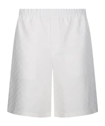 Gucci Elastic Waist Sports Shorts In White