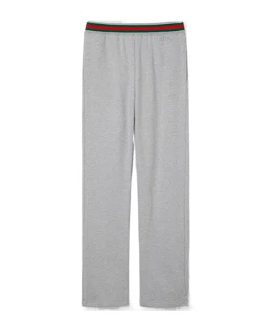 GUCCI GUCCI WEB DETAILED JERSEY JOGGING PANTS