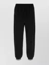 Gucci Elastic Waistband Polyester Joggers In Black