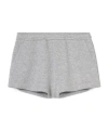 Gucci Cotton Jersey Embossed Shorts In Gray