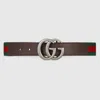 Gucci Elasticated Belt With Gg Buckle In Green