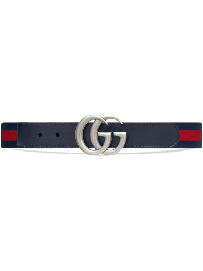 GUCCI ELASTICATED BELT WITH GG BUCKLE