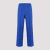 GUCCI ELECTRIC BLUE STRAIGHT COTTON trousers