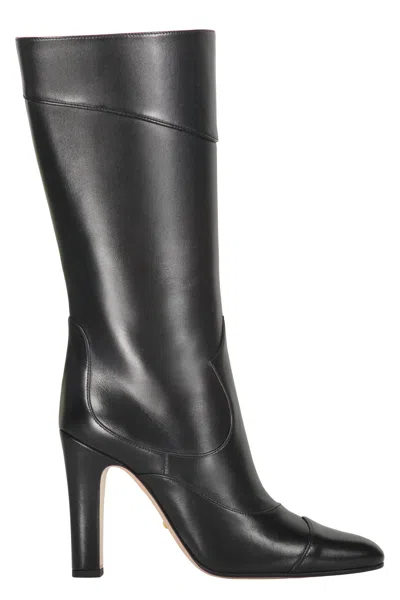 Gucci Elegant Black Leather Boot
