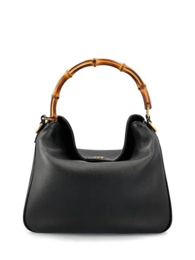 Gucci Elegant Black Leather Handbag For Women From Fw23 Collection