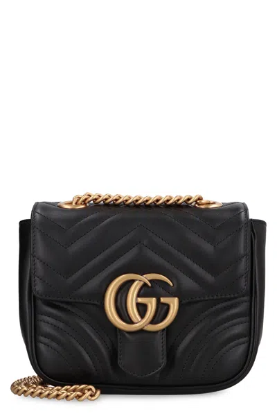 Gucci Elegant Black Quilted Shoulder Handbag For Women