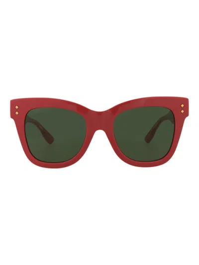 Gucci Elegant Cat Eye Mini Sunglasses For Women In Red