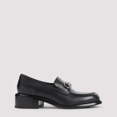 Gucci Elegant Leather Mini Loafers For Women In Black