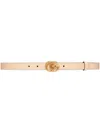 Gucci Interlocking G Leather Belt In Pink