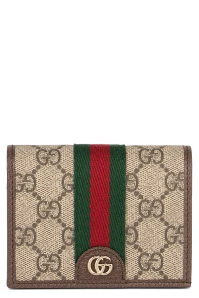 Gucci Elegant Mini Wallet In Iconic Fabric In Neutral