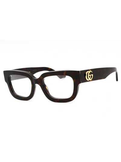 Gucci Elevated Rectangular Eyeglasses For Women - Gg1548o Style In Neutral