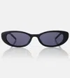 Gucci Embellished Cat-eye Sunglasses In Black