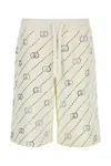 Gucci Bermuda In Cotone Decorato Uomo In Sunlightmix