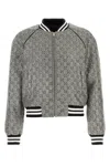 Gucci Embellished Tweed Bomber Jacket