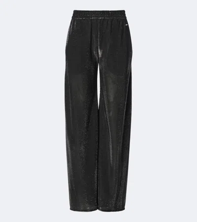 Gucci Embellished Wide-leg Pants In Black