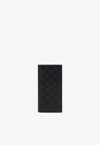 Gucci Emblem Bi-fold Wallet In Black