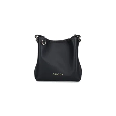 Gucci Top Handle Calfskin Tote Bag In Black